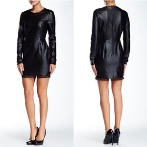 New faux leather dress